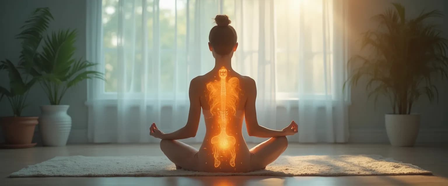 Person practicing body scanning meditation for self love and self awareness