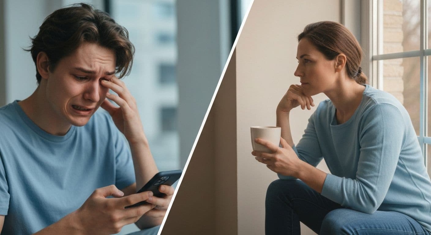 Person reflecting peacefully showing the truth about heartbreak recovery after 30