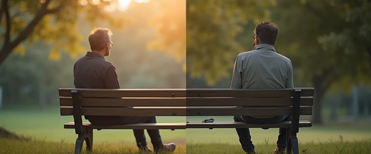 Man experiencing emotional healing through breakup therapy session