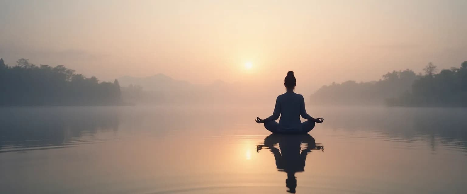 Person practicing the concept of self-awareness through daily reflection in a mirror