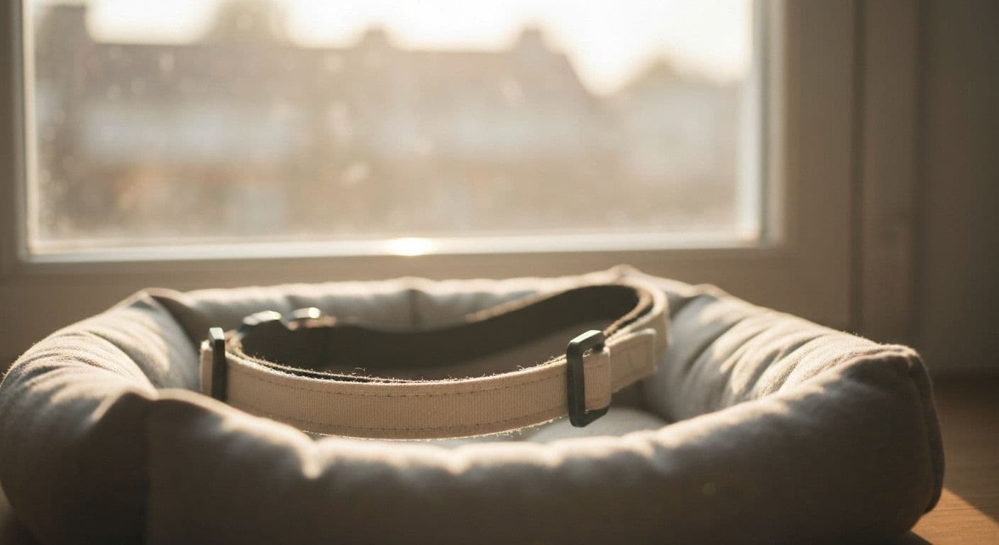 Person gently holding pet memorial photo showing how grief works through remembrance after pet loss