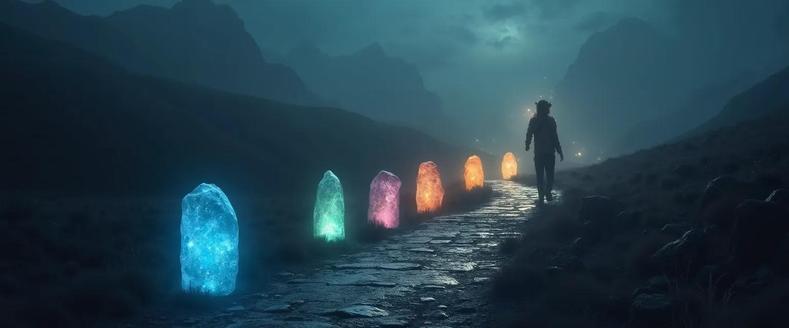 7 unexpected milestones in the journey of self-awareness illustrated as stepping stones