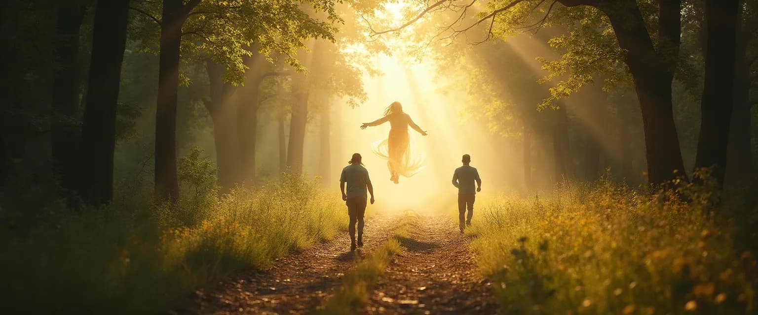 Person discovering genuine happiness instead of saying I just want to be happy