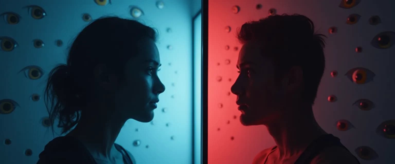 Diagram showing the concept of self-awareness versus self-consciousness