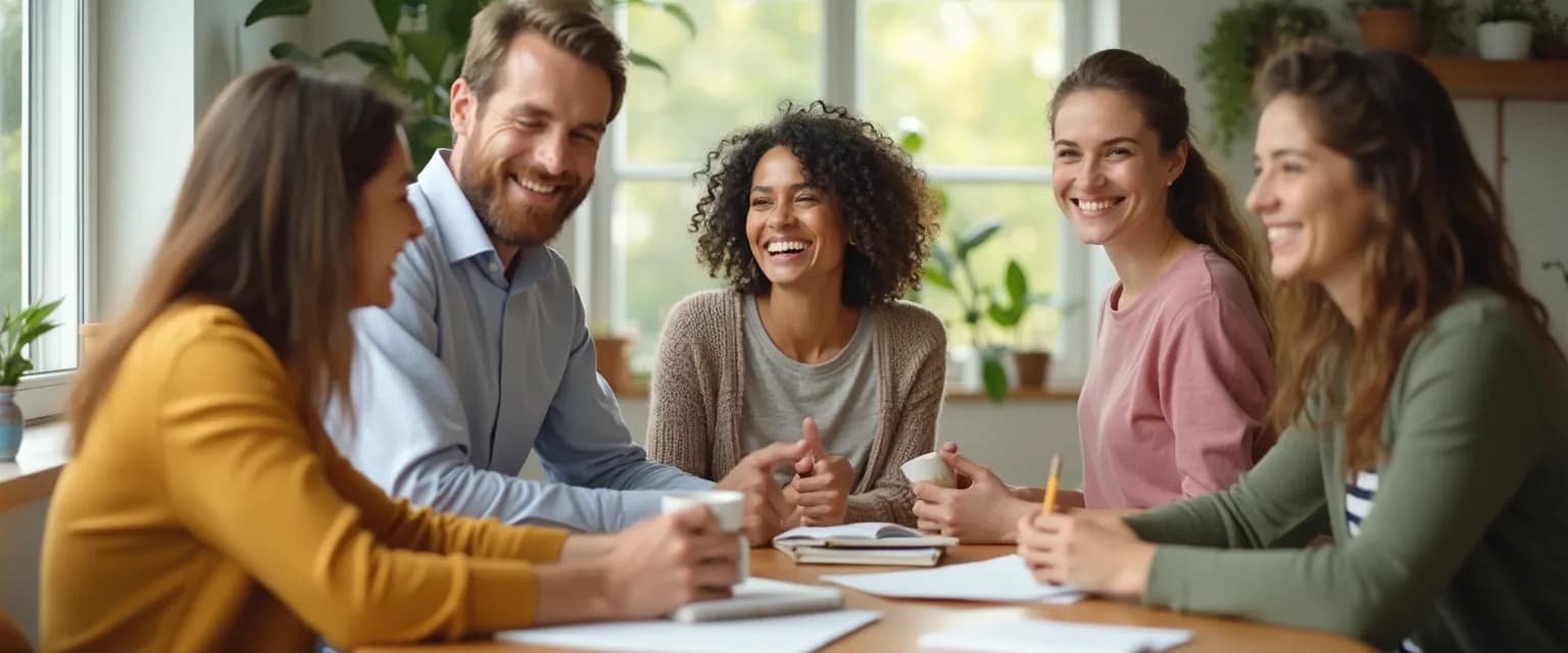 A happy person enjoying their morning ritual as part of their daily happiness habits