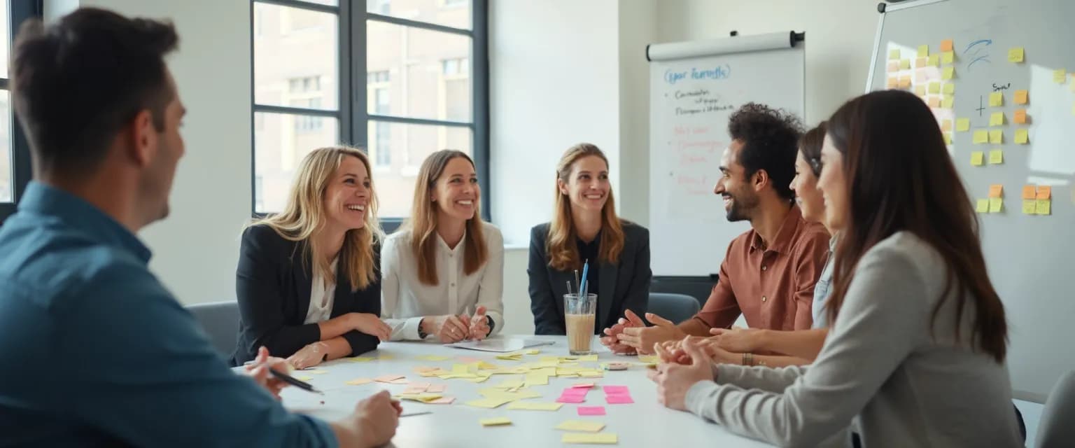 Team members using the EQ Edge exercises during a previously tense meeting