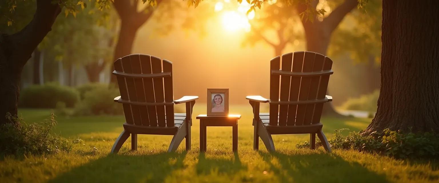 Person creating a memory box to help get over the loss of a friend