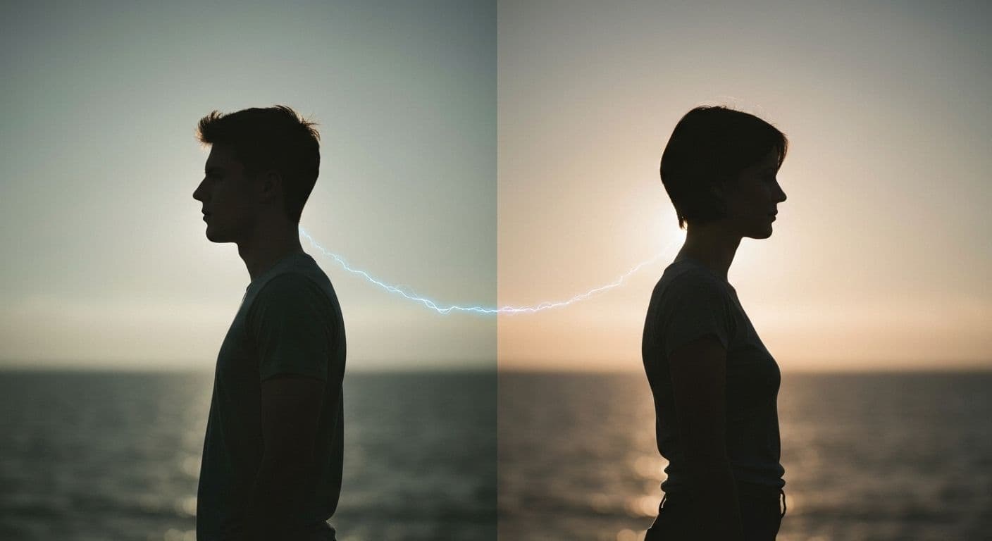 Couple having respectful conversation representing types of breakups that get back together with healthy communication