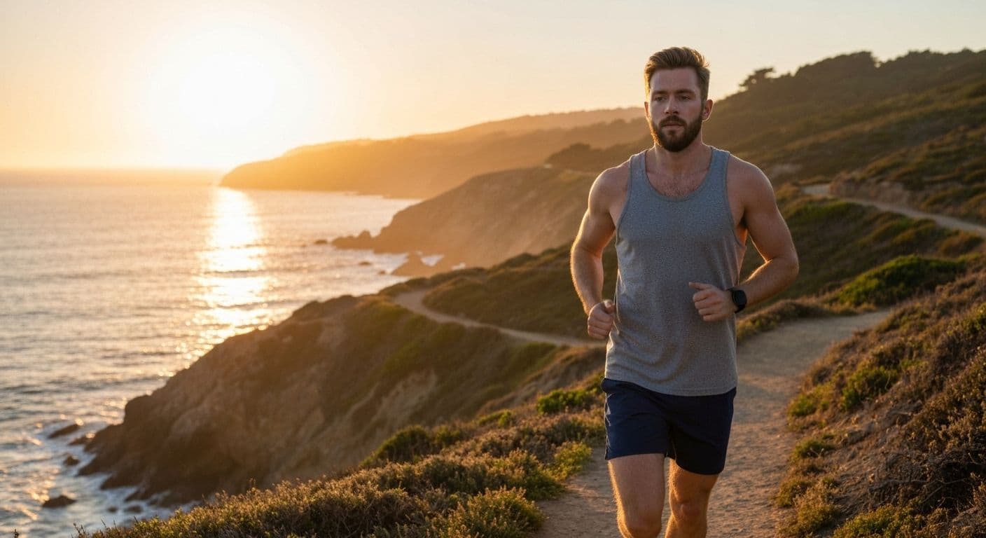 Person engaging in healthy coping mechanisms breakup recovery through energetic movement and exercise