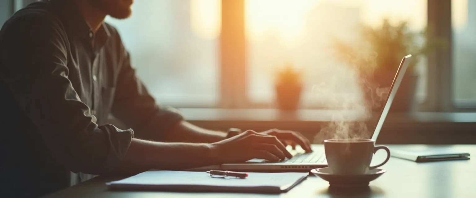 Professional using micro-recovery techniques for developing resilience in the workplace