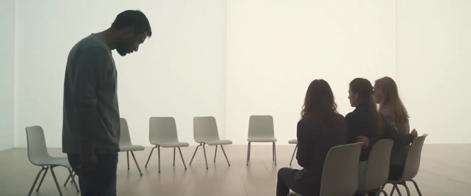 Men and women sharing their grief experiences in a GriefShare support group setting