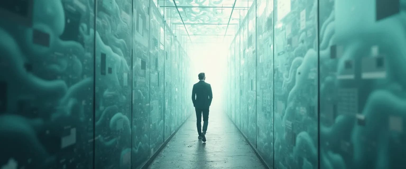 Person breaking free from over self-awareness and overthinking cycle