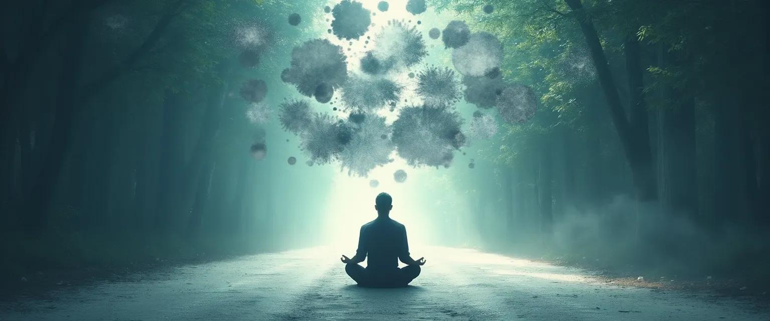 Person practicing mental self-awareness exercises to transform self-doubt