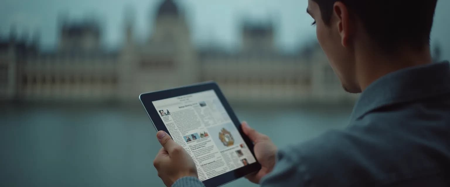 Woman maintaining emotional boundaries while reading Kate and William breakup news on phone