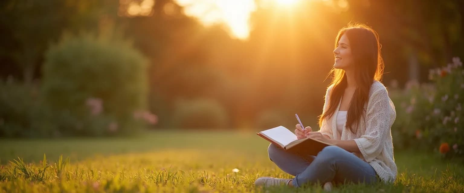 Person practicing daily gratitude for a happy mind happy life transformation