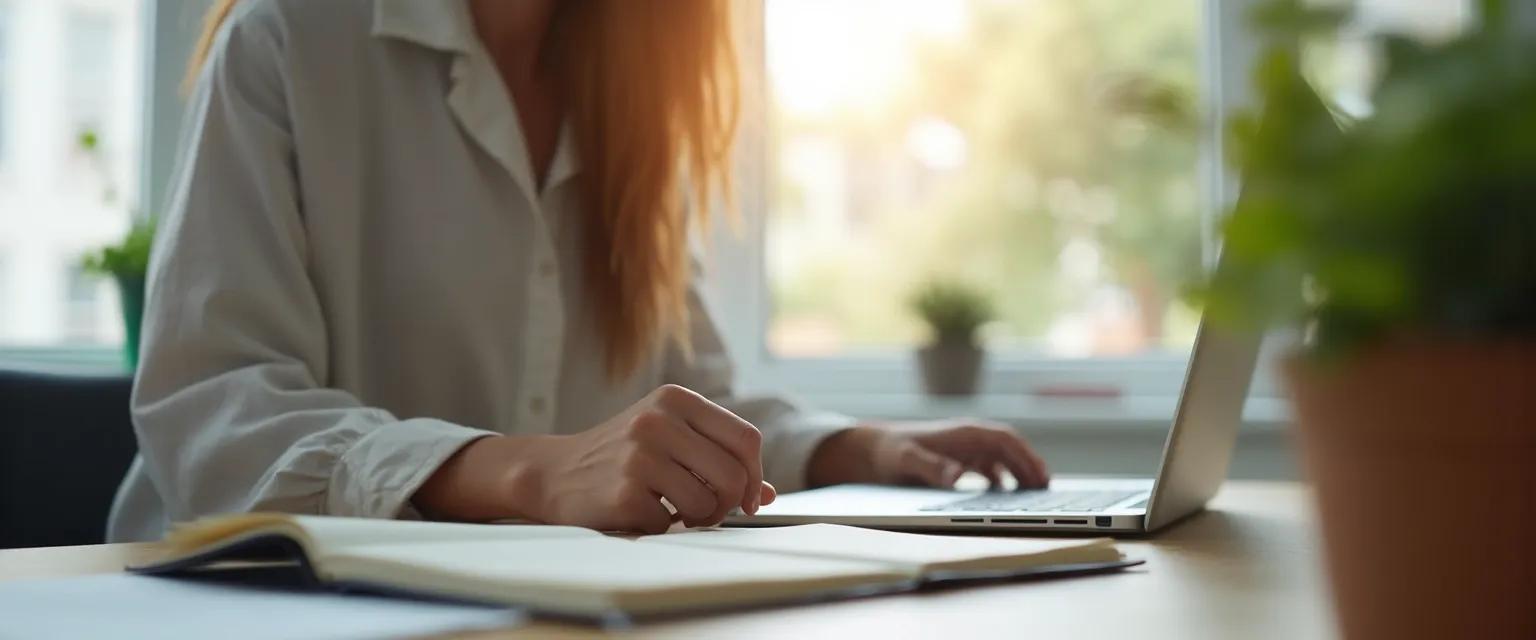 Professional practicing tips on emotional intelligence during a busy workday