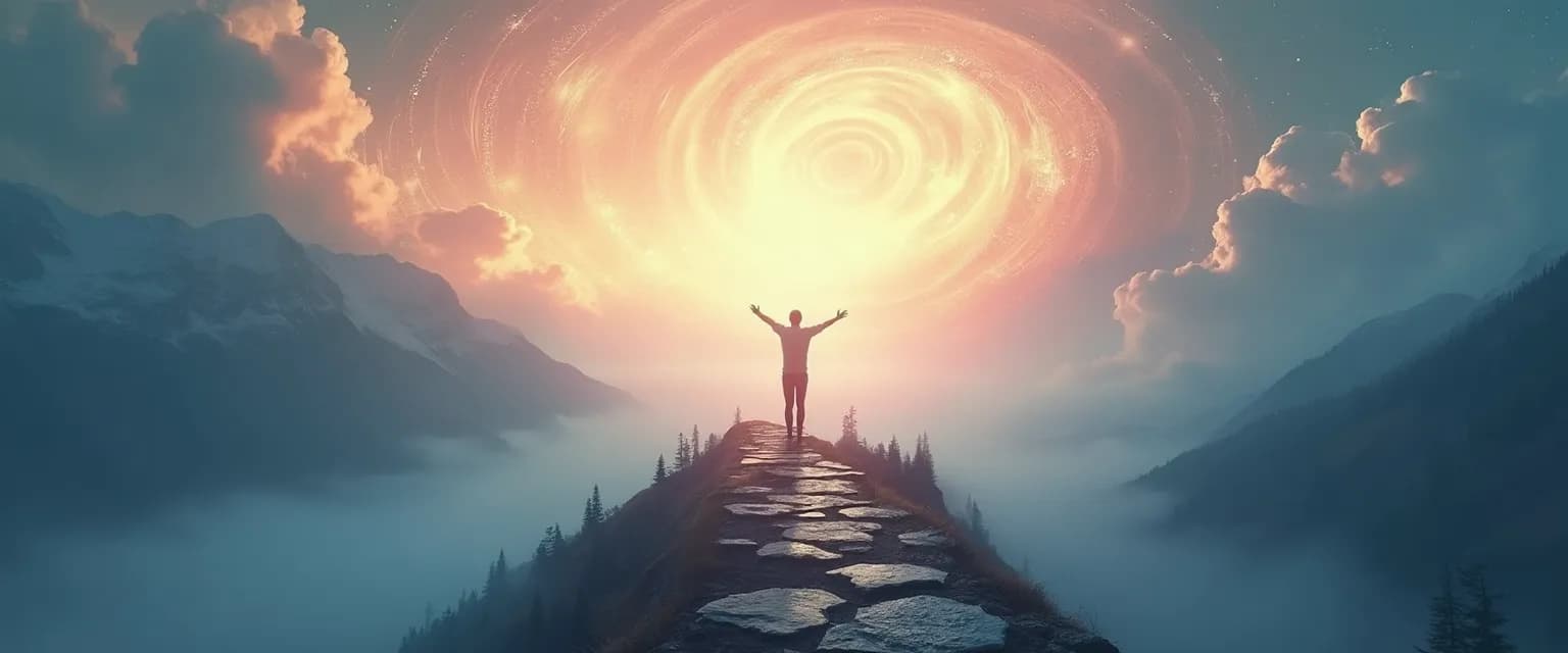 Person embracing anxiety for personality development and growth