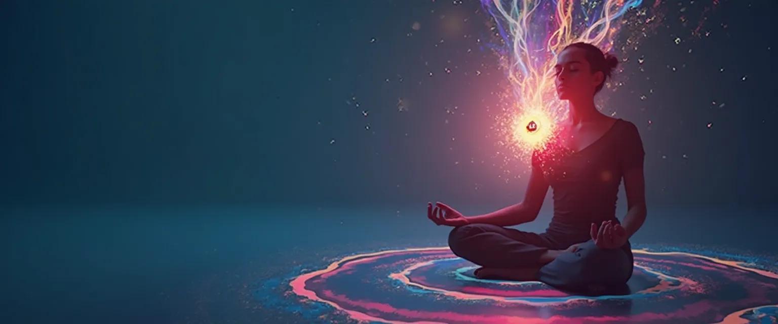 Person scrolling through Reddit mindfulness forums on phone versus practicing actual mindfulness