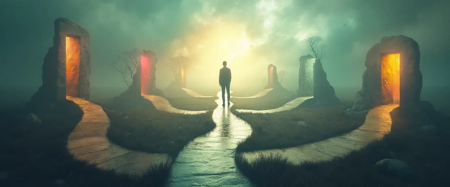 Diagram showing how personality and self-awareness influence the decision-making process