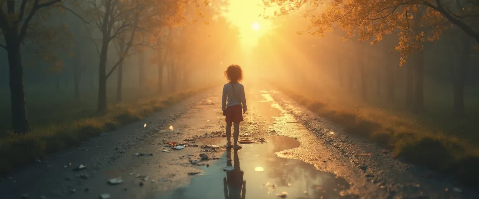 Teen looking confidently forward after experiencing first love heartbreak