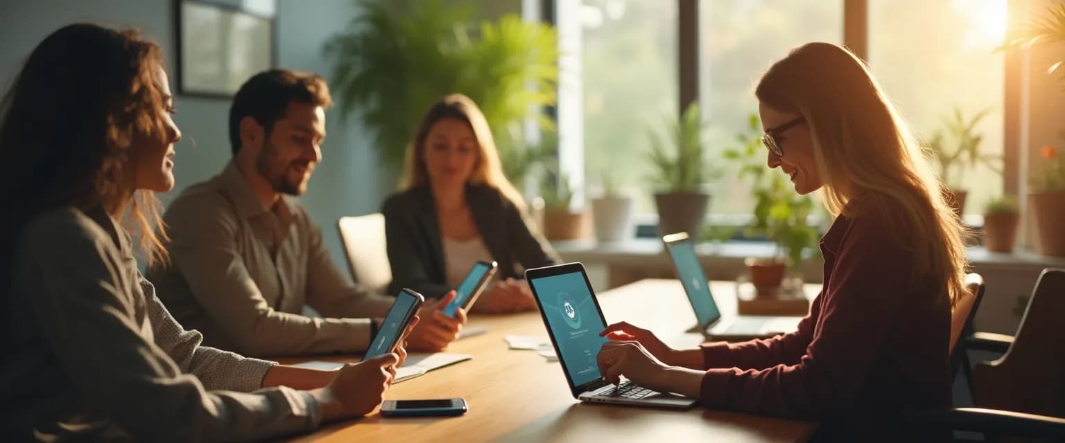 Human resources app dashboard showing employee mental health support features
