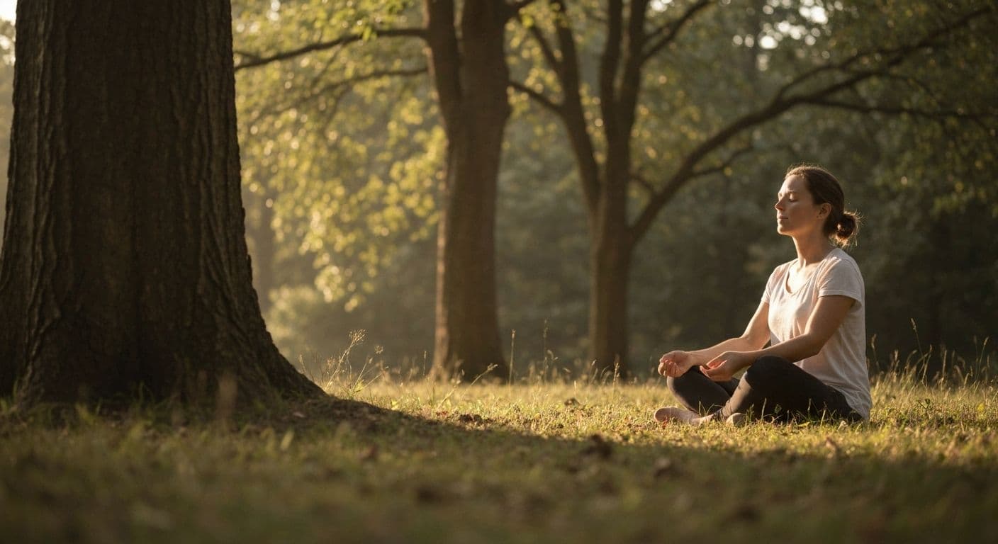 Person breaking free from extreme self awareness anxiety by engaging with the present moment instead of self-monitoring