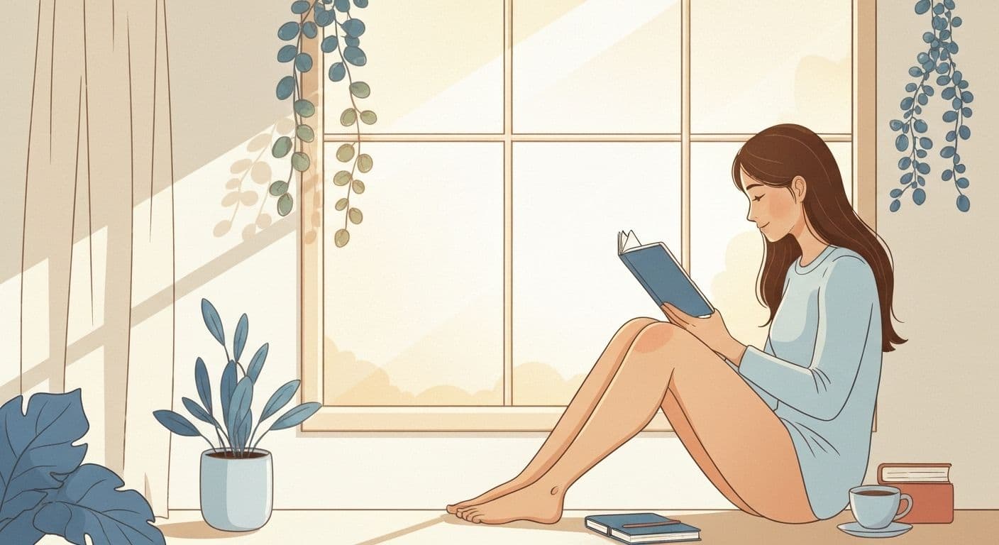 Person reflecting on self esteem awareness through daily emotional check-in questions