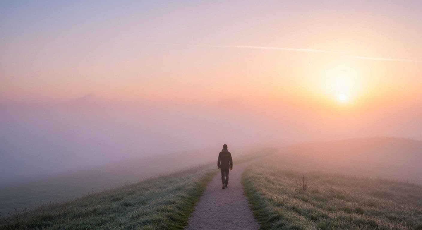 Person practicing mindfulness techniques to overcome heartbreak and emotional healing after a breakup