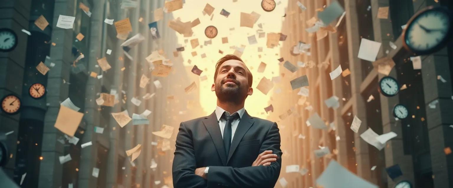 Professional managing emotional resilience in the workplace while meeting deadlines