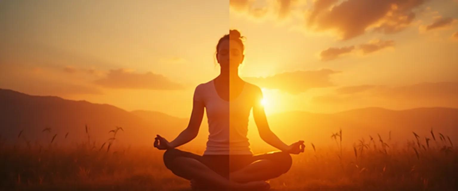 Person starting their morning confidence routine, boosting daily confidence with positive affirmations and self-care