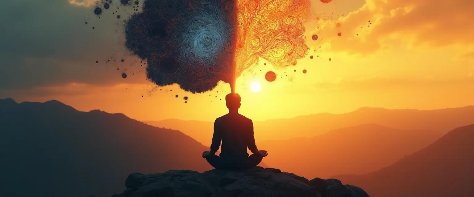 Person transforming crippling self-awareness into productive self-reflection using practical strategies