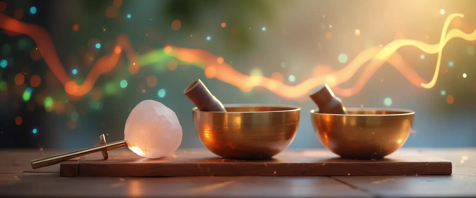 Person experiencing deep relaxation during sound therapy for sound mind and body balance