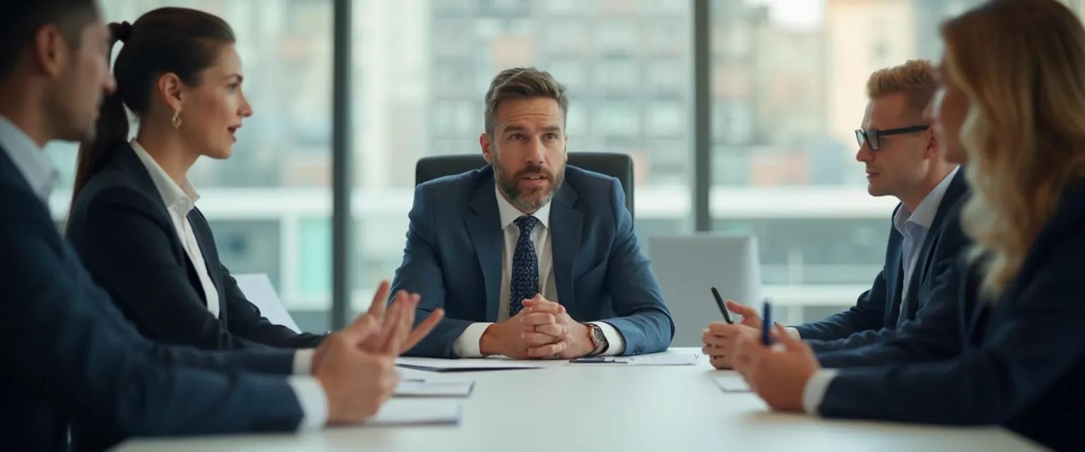 Professional demonstrating body language techniques for confidence during business negotiations
