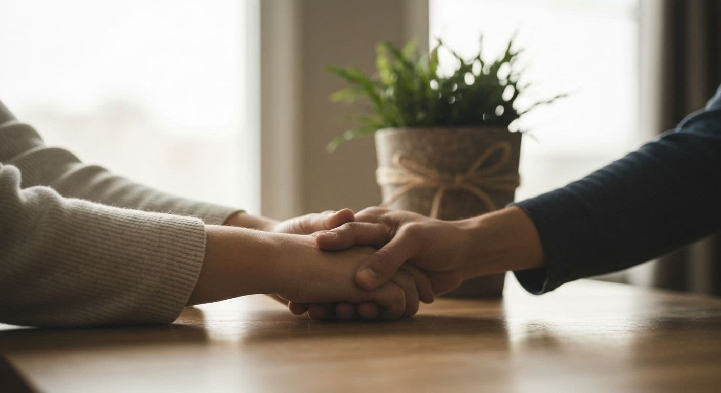 Thoughtful friend sympathy gift showing comfort and support during grief