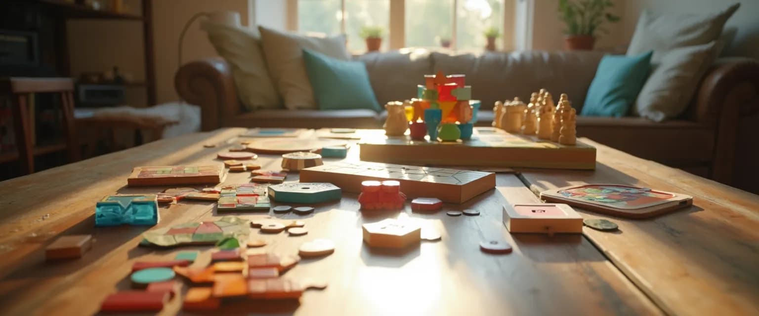 Person engaged in screen-free activities that grow your mind through puzzles and games