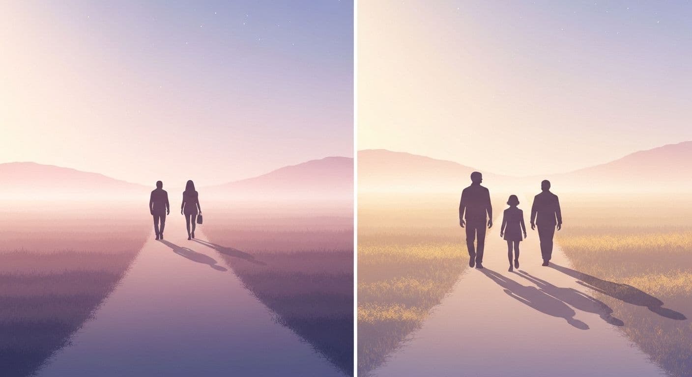 Couple having respectful conversation showing types of breakups that get back together successfully