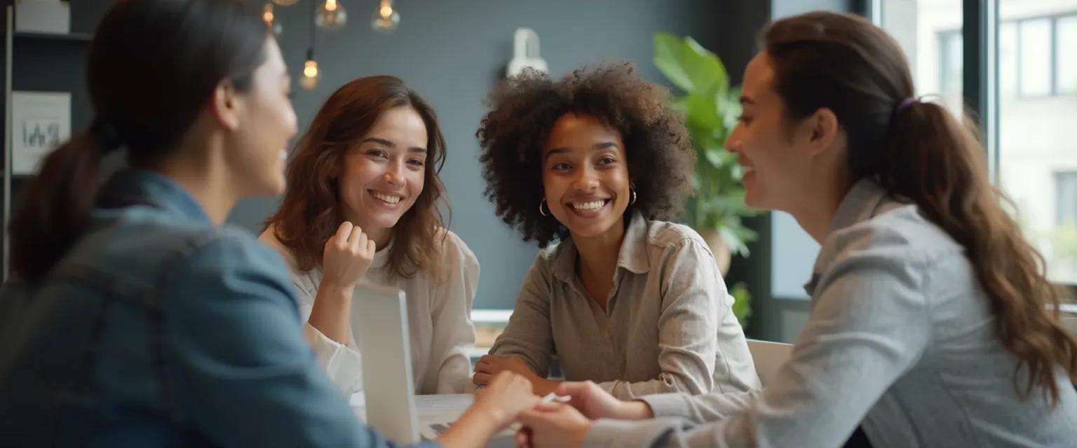 Professional demonstrating the 7 key skills needed for emotional intelligence in a workplace meeting