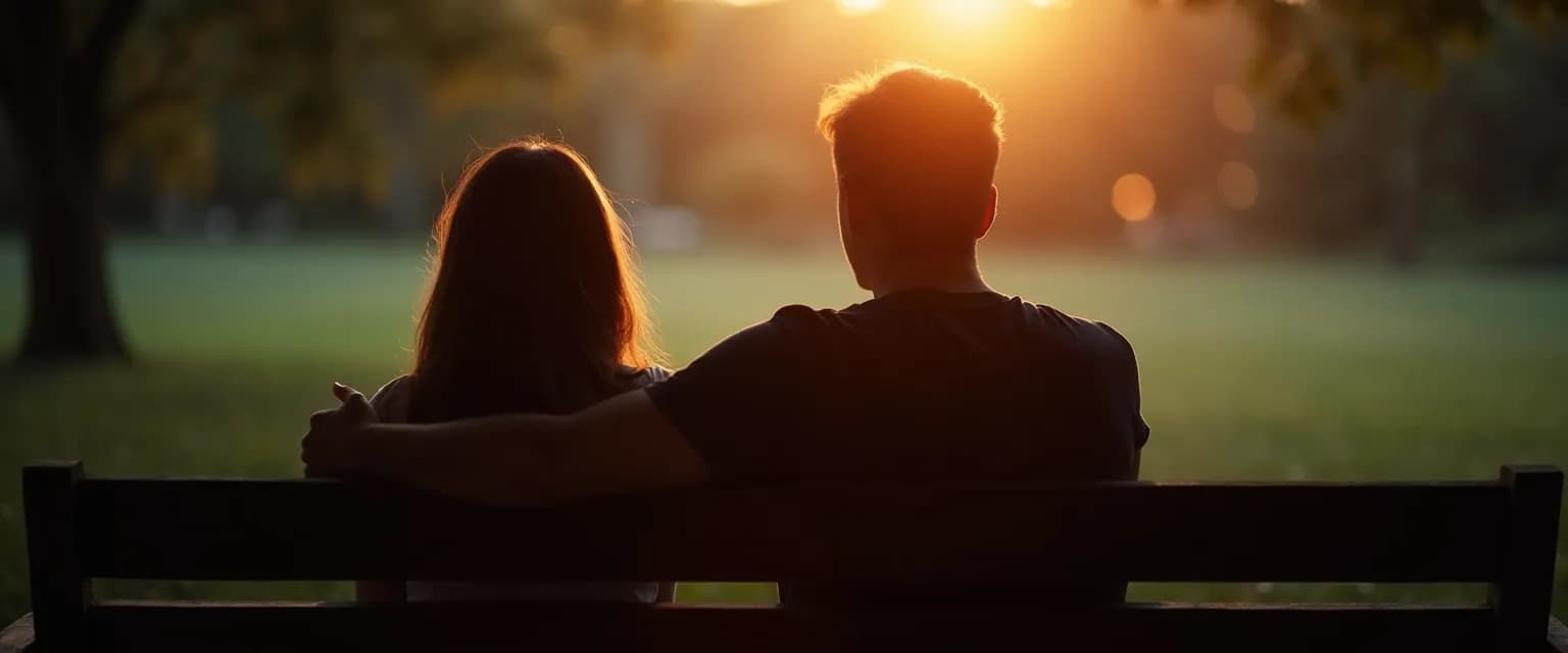 Two people sitting quietly together, demonstrating supportive presence when finding words to say when someone is grieving