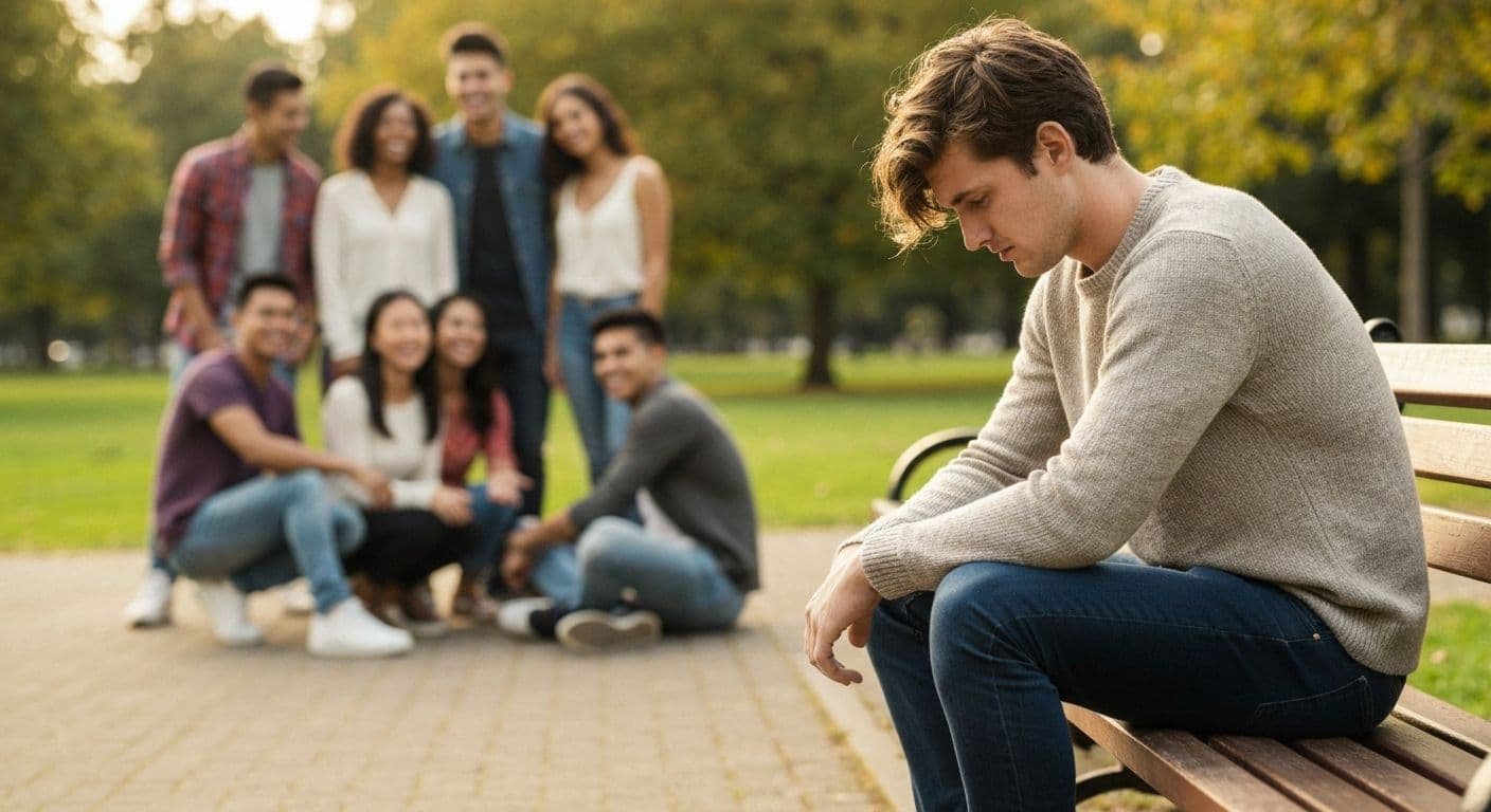 Person feeling heartbroken after breakup receiving support from understanding friend