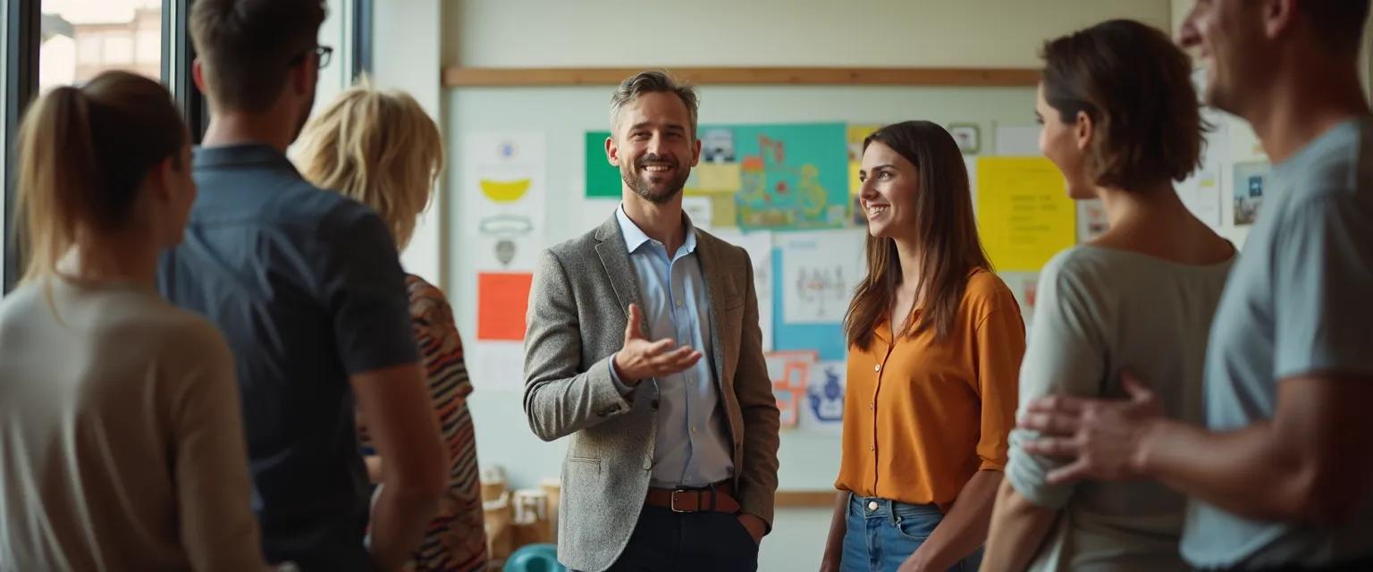 Leader building team confidence through authentic leadership approaches