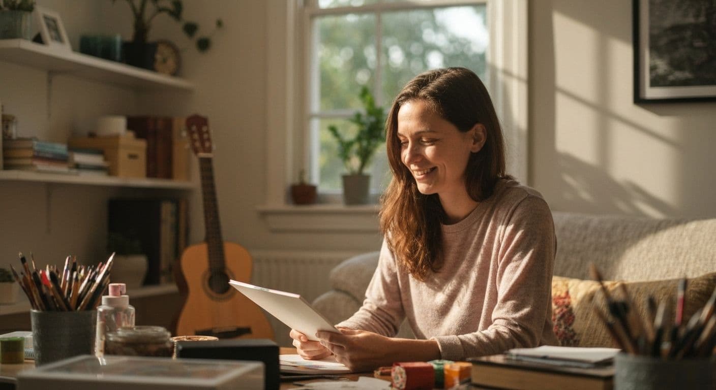 Person joyfully engaging in old hobby as one of the best things to do to get over a breakup