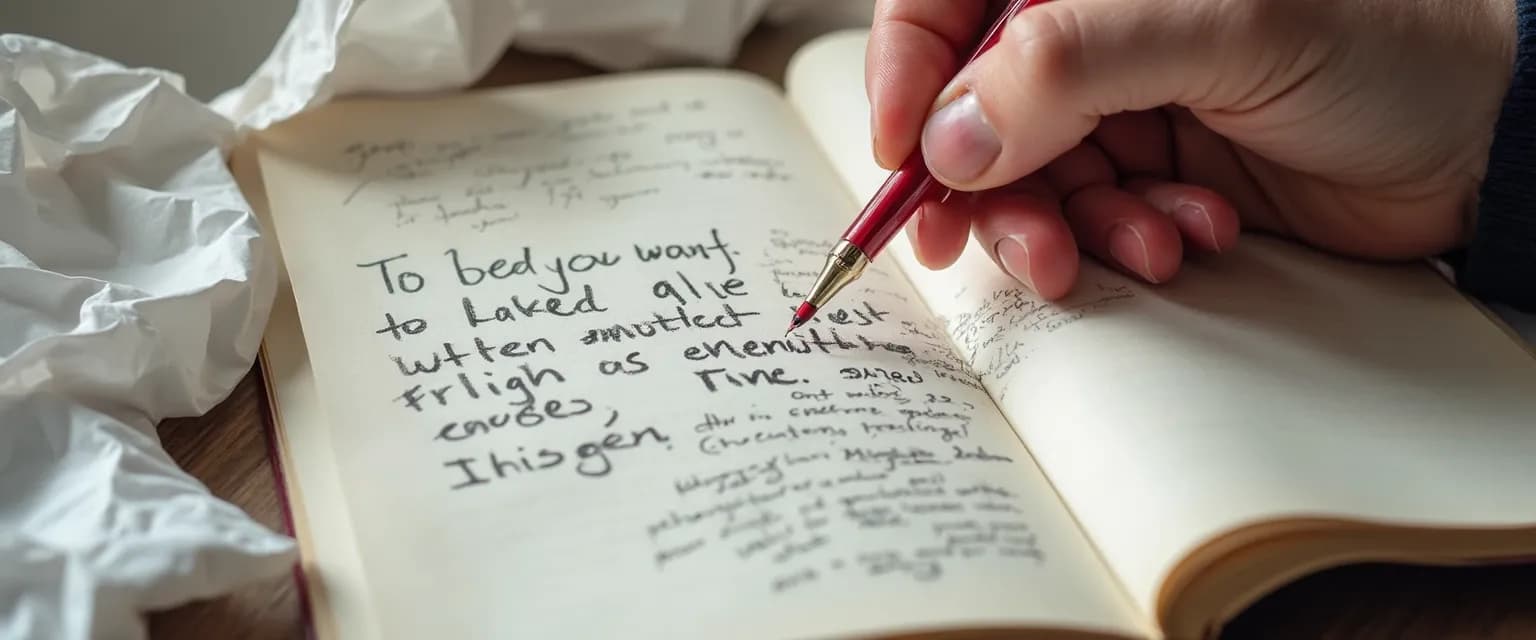 Person practicing healthy ways to deal with anger through mindful breathing techniques