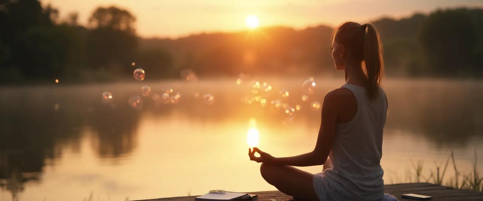 Person practicing daily reflection rituals to build self-awareness and self-esteem