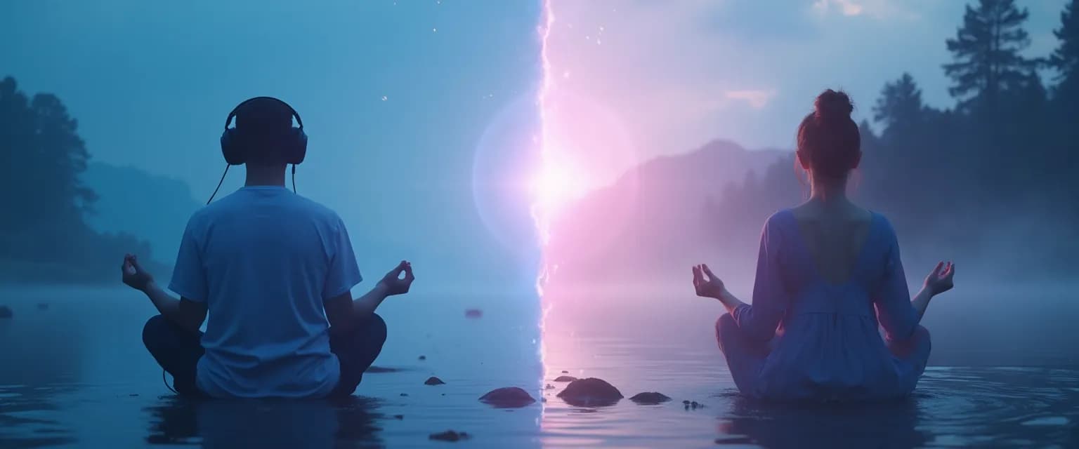 Person practicing Jason Stephenson healing meditation techniques for emotional wellness