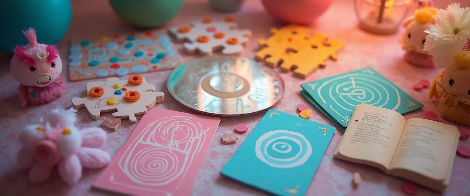 Person playing creative self exploration and self awareness games for personal discovery