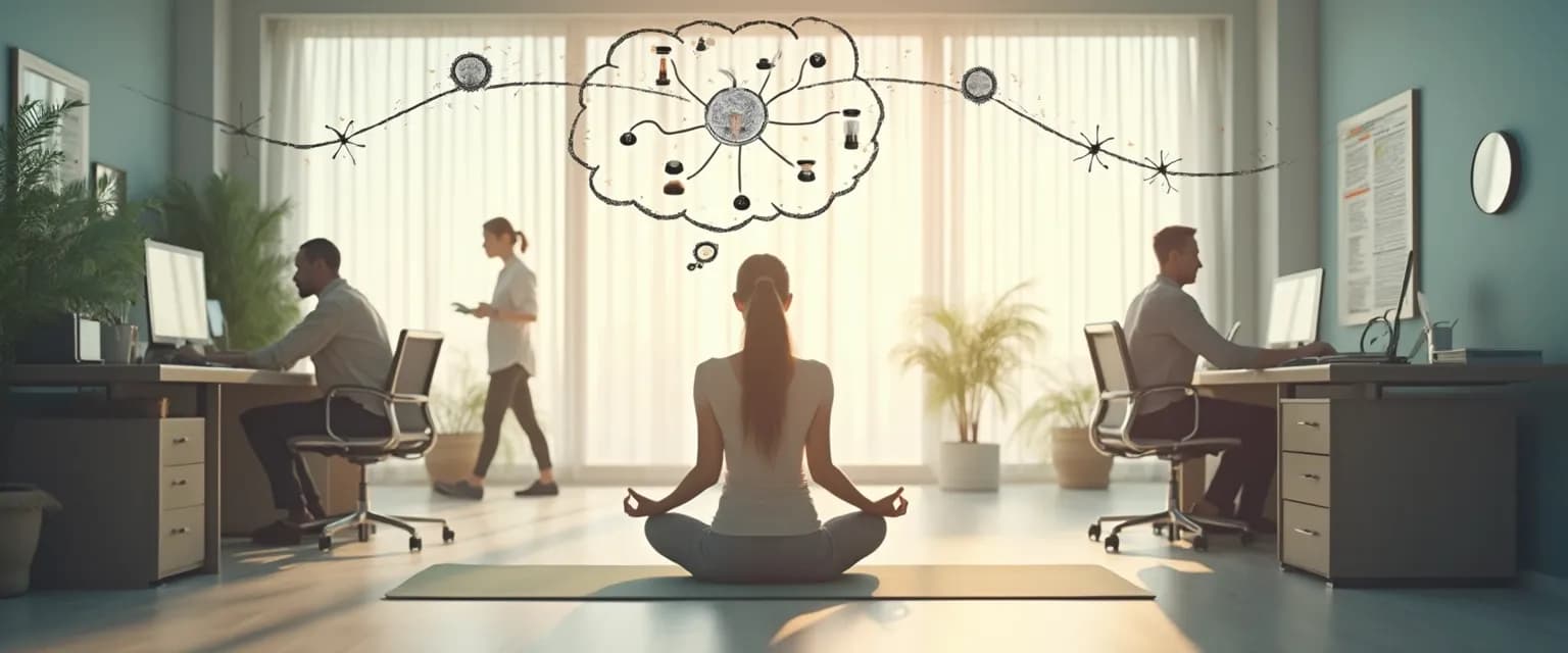 Professional practicing daily self-awareness exercises to meet the need of self awareness at work