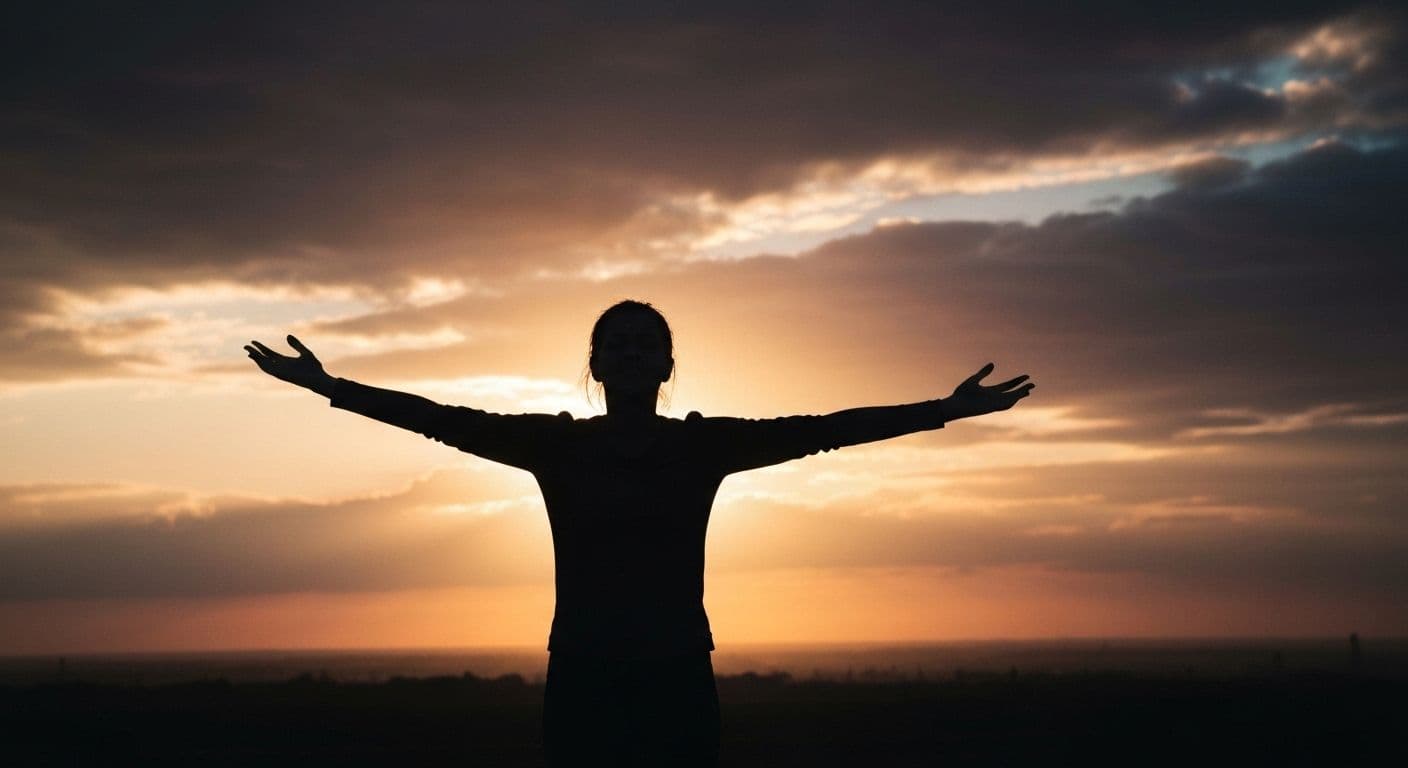 Person experiencing personal growth heartbreak while reflecting on emotional transformation and self-discovery