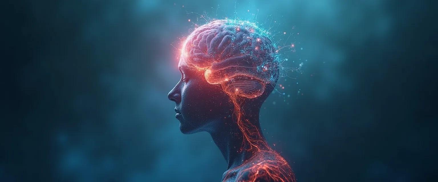 Woman practicing mental exercises on her journey of the mind