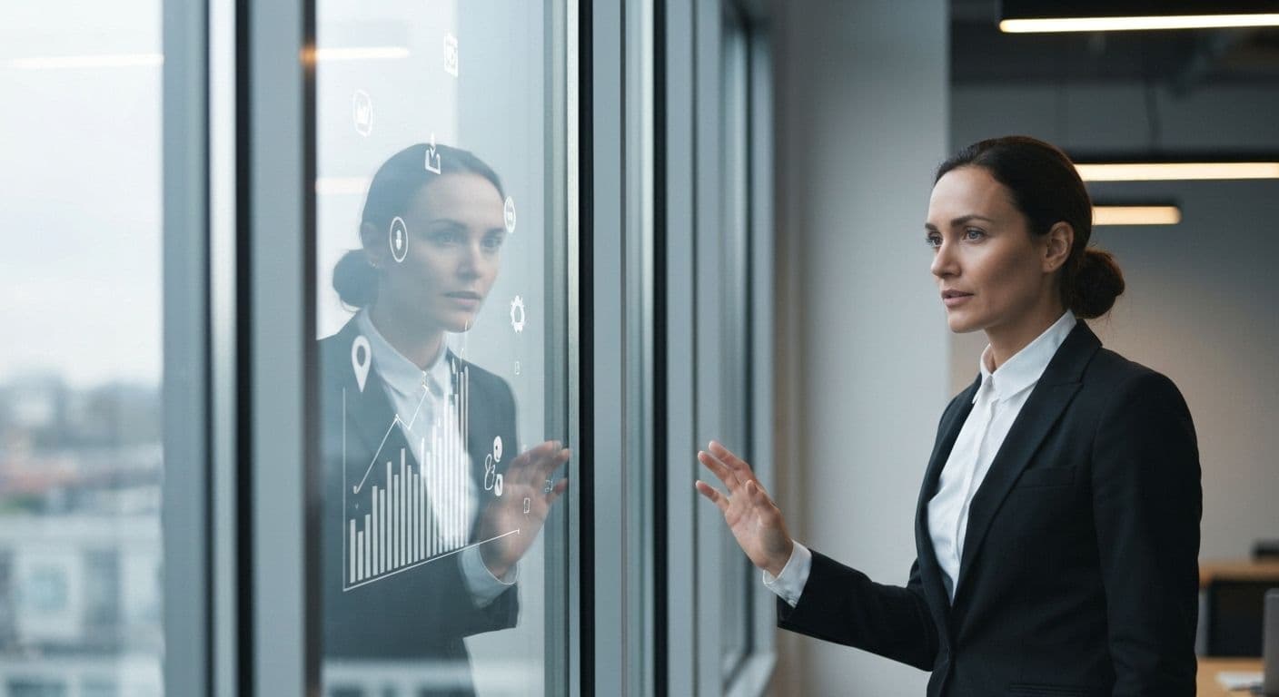 Professional demonstrating examples of self awareness in the workplace during team meeting