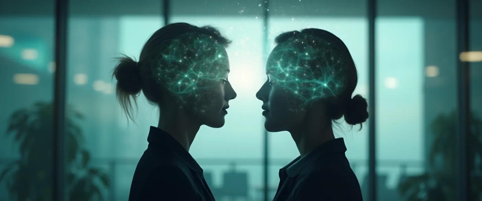 Colleagues using relational self-awareness techniques during workplace conflict resolution